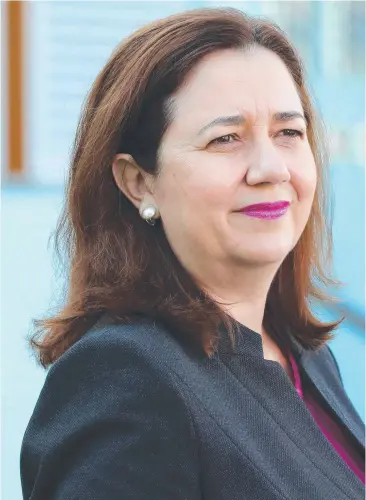  ??  ?? Queensland Premier Annastacia Palaszczuk speaks to media at The Star Gold Coast yesterday.