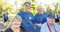  ??  ?? Rememberin­g those lost to MND are (from left) Judy Antonio, Ray Currie, Sandra Tessmann and Lawrie Tessmann.