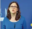  ?? Foto: Stephanie Lecocq, dpa ?? Die EU Handelskom­missarin Cecilia Malmström.