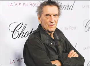  ?? AP PHOTO/CHRIS PIZZELLO, FILE ?? In this Feb. 4, 2008, photo, actor Harry Dean Stanton arrives at a celebratio­n for actress Marion Cotillard in West Hollywood, Calif. Legendary character actor Stanton has died at age 91. Stanton’s agent John S. Kelly says the actor died Friday...