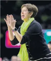  ?? ROBERT FRANKLIN/ASSOCIATED PRESS FILE ?? Muffet McGraw became the 13th woman inducted into the Naismith Memorial Basketball Hall of Fame in 2017.
