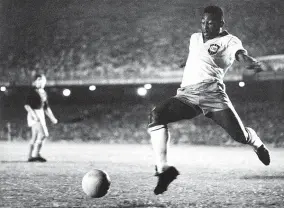  ?? ?? A young Pele playing for Brazil, 1958 (Photo by Pictorial Parade/archive Photos/getty Images)