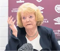  ??  ?? Hearts owner Ann Budge launched legal action.