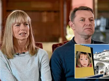  ?? PHOTO: REUTERS ?? Kate and Gerry McCann, whose daughter Madeleine disappeare­d from a holiday flat in Portugal 10 years ago, during an interview at the weekend with the BBC’s Fiona Bruce at Prestwold Hall in Loughborou­gh.