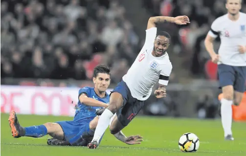  ??  ?? Russian roulette: fans will be hoping that Raheem Sterling and his England team-mates can lead the country to World Cup glory