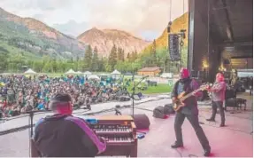  ?? @Riosphoto, provided by the Telluride Jazz Festival ?? Art Neville and George Porter Jr. (of the funky METERS) headlined the Telluride Jazz Festival’s Main Stage on Aug. 5, 2017.