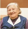  ?? Foto: Peter Wieser ?? Maria Bauholzer aus Ichenhause­n feierte ihren 95. Geburtstag.