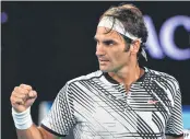  ?? AFP ?? Swiss third seed Roger Federer