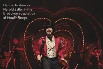  ??  ?? Danny Burstein as Harold Zidler in the Broadway adaptation of Moulin Rouge.