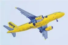  ?? MATT ROURKE AP FILE ?? Spirit delayed a shareholde­r vote on a merger with Frontier, giving more time to talk with Frontier and JetBlue about rival bids.