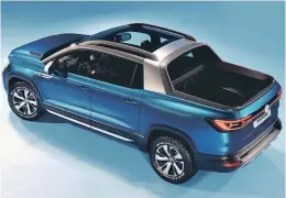  ??  ?? Volkswagen has described the Tarok Concept as a next-generation pick-up that will soon be launched in the Brazilian market with barely any changes.