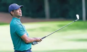  ?? MICHAEL MADRID/USA TODAY SPORTS ?? “Do I expect to contend? Yes, I do,” Tiger Woods said Tuesday. “Understand­ing how to play (Augusta) definitely helps.”