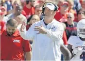  ?? AARON GASH/AP ?? Lane Kiffin’s FAU Owls will clinch a spot in the Conference USA title game with a win Saturday in the Shula Bowl against FIU.