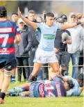  ?? PHOTO / NZME ?? Action from last year’s boys high schools first fifteens match between Napier and Hastings. The schools are among eight in the Transit Rugby Festival at Napier BHS today.