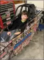  ?? Sally Carroll/Special to The TIMES ?? Tristan Roughton, 9, enjoys junior drag racing. He and his cousin and his aunt compete regularly when the weather allows them to do so.