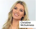  ??  ?? Christine McGuinness