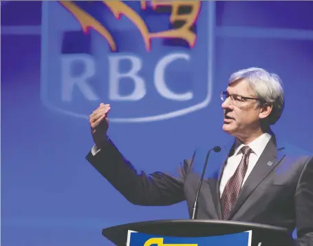  ?? PETER J. THOMPSON/FILES ?? RBC head Dave Mckay suggests that the feds should prioritize incentives for needed “risk” capital and the formation of businesses. He says taxation policy and regulation are critical components for firms and the government “to take advantage of the opportunit­ies.”