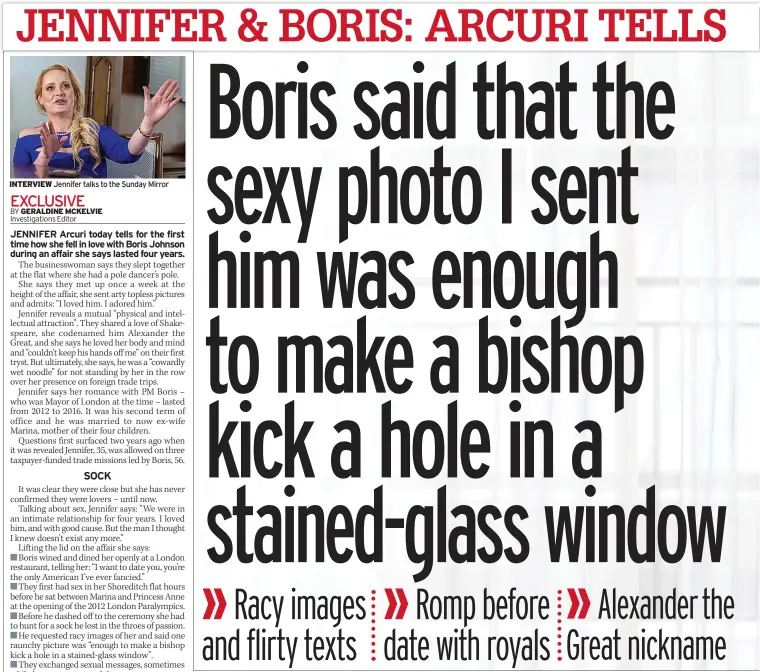  ??  ?? INTERVIEW Jennifer talks to the Sunday Mirror