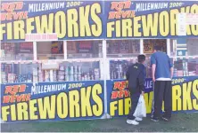  ?? Mike Kepka / The Chronicle 1999 ?? When fireworks fans stock up, particular­ly this time of year, it can take weeks or months to exhaust their supply.