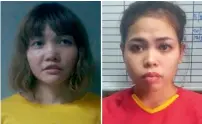  ?? AFP ?? Suspects Doan Thi Huong (left) and Siti Ashyah. —