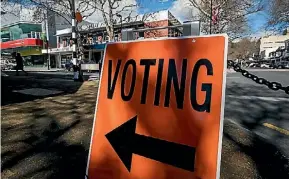  ??  ?? Cast your vote this Saturday. Elections.org.nz for locations.