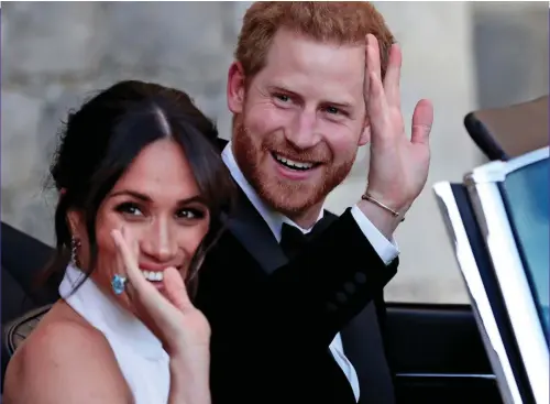  ??  ?? No turning back: Meghan and Harry appear to want to cut all the ties that bind them to their old life