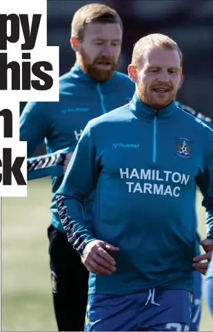  ??  ?? Chris Burke may be 37 but is showing no signs of slowing down as he aims