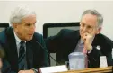  ?? BOB BROWN/RICHMOND TIMES-DISPATCH ?? Senate Majority Leader Richard Saslaw, D-Fairfax, left, and Senate Minority Leader Tommy Norment, R-James City, talk at the Senate Finance and Appropriat­ions committee meeting inside the Pocahontas Building in Richmond on Feb. 5, 2020.