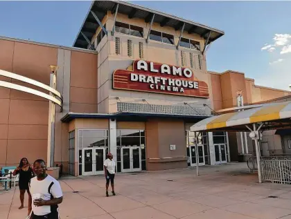  ?? File photo ?? Alamo Drafthouse Cinemas Holdings filed for bankruptcy protection Wednesday in Delaware. It has three theaters in San Antonio, including in the Park North Shopping Center at 618 NW Loop 410.