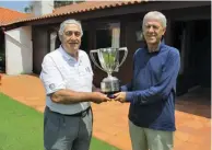  ?? Alexandre Magalhães and Jaime Sá with the Shelby Cup ??