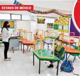  ?? LAURA LOVERA/EL SOL DE MÉXICO ?? Pocos niños regresaron a clases en Ecatepec; un caso es el Colegio Balmore, donde la asistencia de estudiante­s fue escasa y se sigue manejando la enseñanza virtual