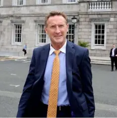  ??  ?? Louth TD Peter Fitzpatric­k at Leinster House.