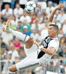  ?? Picture: AFP/ISABELLA BONOTTO ?? A MAESTRO AT WORK: Juventus forward Cristiano Ronaldo is set for his debut at Chievo on Saturday in the season-opening game.