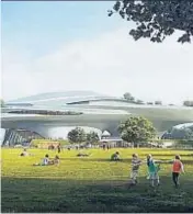  ?? LUCAS MUSEUM OF NARRATIVE ARTS / / EFE ?? de nave espacial, diseñado por Ma Yansong