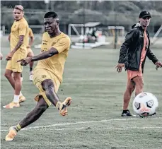  ?? /TWITTER BARCELONA SC. ?? El conjunto de Guayaquil tiene hoy una difícil visita al estadio Vila Belmiro de Sao Paulo.