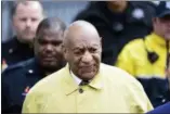  ?? COREY PERRINE — THE ASSOCIATED PRESS ?? Bill Cosby leaves his sexual assault trial at the Montgomery County Courthouse, Monday, April 2, 2018, in Norristown.