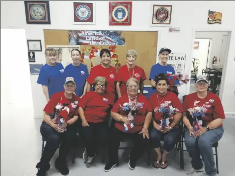  ?? PHOTO KAREN GIBBS ?? Bradley-Keffer American Legion Auxiliary unit 138 served breakfast to 70 persons Saturday morning before the 8th annual Imperial County Veteran’s Day Parade in Holtville.