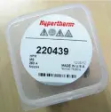  ??  ?? An original Hypertherm consumable (left) and a correspond­ing counterfei­t product (right). To the untrained eye, the packaging looks almost identical.