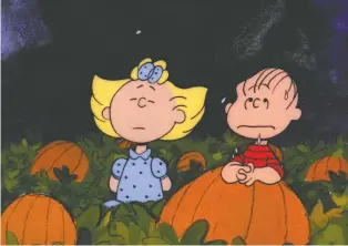  ?? UNITED FEATURE SYNDICATE INC. ?? Will Sally and Linus ever catch a glimpse of the Great Pumpkin?