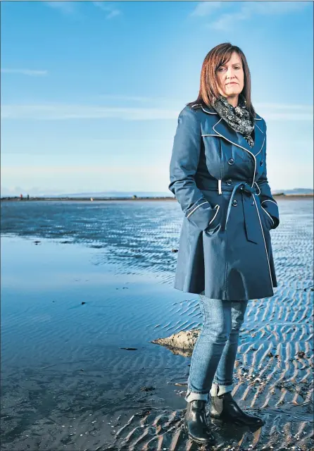  ??  ?? Ruth Hughes on the beach near the family’s home, and how we reported Gordon’s story last September