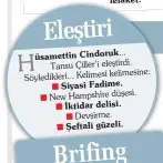  ??  ?? üsamettin Cindoruk...
Siyasi Fadime.
İktidar delisi.
Şeftali güzeli. Çevik Bir, “Demokrasiy­e balans ayarı yapıldı”
Doğan