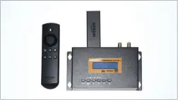  ??  ?? Wird am DVB-T-Modulator ein Amazon Fire Stick angeschlos­sen, wird sein Signal als digitales Fernsehpro­gramm aufbereite­t