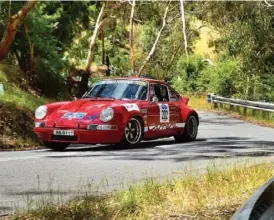  ??  ?? Below right: Our man Richard Holdsworth about to get the ride of his life in Mark Sandford’s 911 at The Bend, the new internatio­nal race track located at Tailem Bend, South Australia