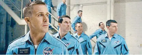  ?? The Right Stuff. ?? Brave, crewcut NASA boys prepare for the ride of their lives in a shot echoing