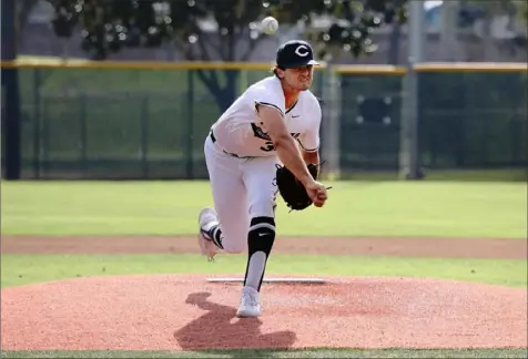  ?? Larry Newman Photograph­y ?? Pirates 2020 third-round draft pick Nick Garcia is starting to feel comfortabl­e as a pitcher in low-A Bradenton.