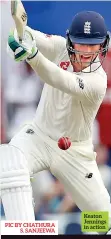  ?? PIC BY CHATHURA S. SANJEEWA ?? Keaton Jennings in action