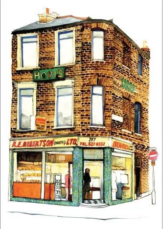  ??  ?? R. E. Robertson, Lea Bridge Road, Walthamsto­w by Eleanor Crow, from Shopfronts of London by Eleanor Crow (Batsford, £14.99)