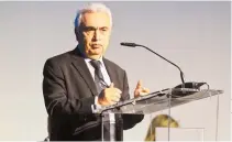  ?? ?? DR. FATIH BIROL, executive director of Internatio­nal Energy Authority (IEA), at the Second Internatio­nal Conference on Climate Change and the role of Nuclear Power 2023: ATOMS4 Net Zero, Oct. 9, 2023.