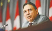  ?? SEAN KILPATRICK/ THE CANADIAN PRESS ?? Perry Bellegarde says provinces need to be involved in discussion­s because they control child protection.