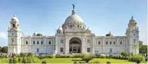  ?? ?? A view of the Victoria Memorial in Kolkata
